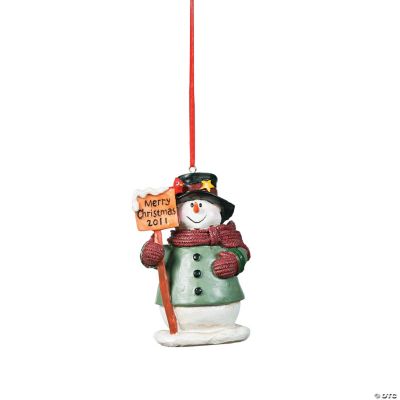 2011 “Merry Christmas” Snowman Ornament