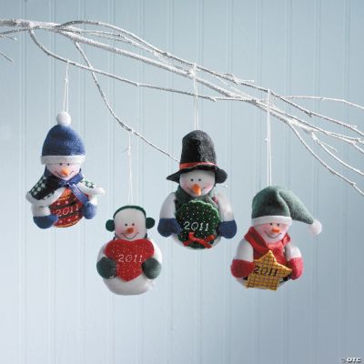 “2011” Snowman Ornaments