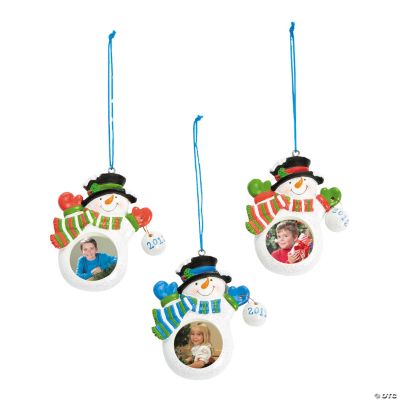 “2012” Snowman Photo Frame Ornaments
