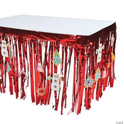 Candytown Table Skirt With Cutouts