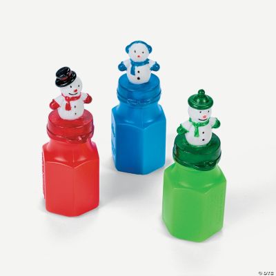 Winter Snowman Character Bubbles