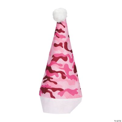 Pink Camouflage Santa Hats