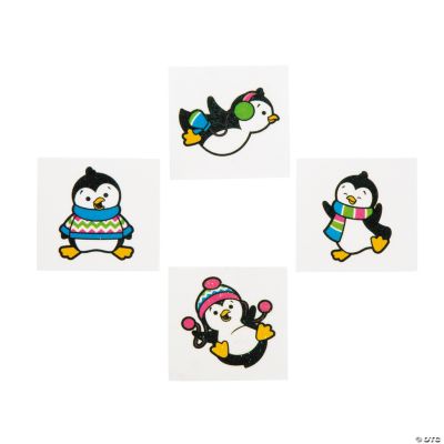 Penguins Glitter Tattoos