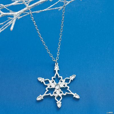 Snowflake Rhinestone Necklace