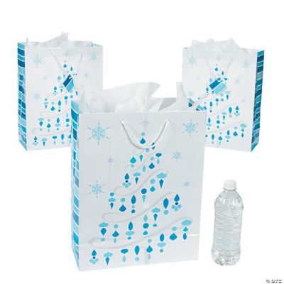 Jumbo Blue & White Gift Bags