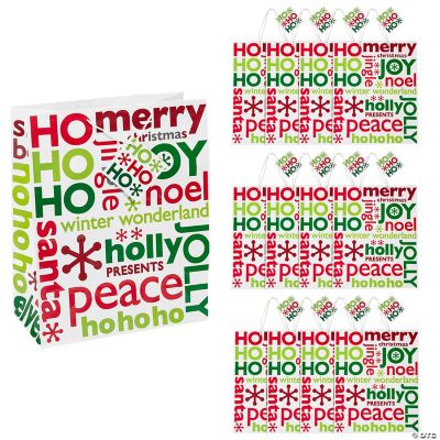 Jumbo Red & Green Gift Bags