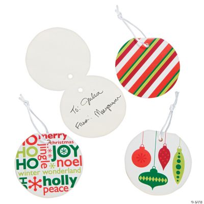 Green & Red Favor Tags