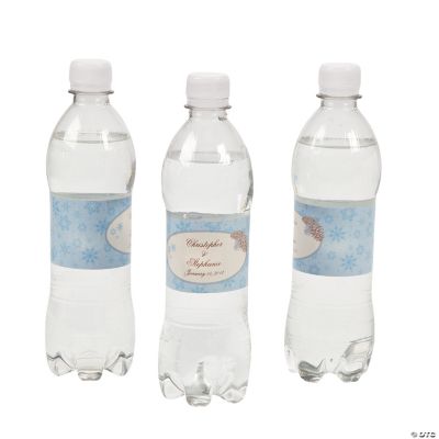 Personalized Winter Enchantment Water Bottle Labels