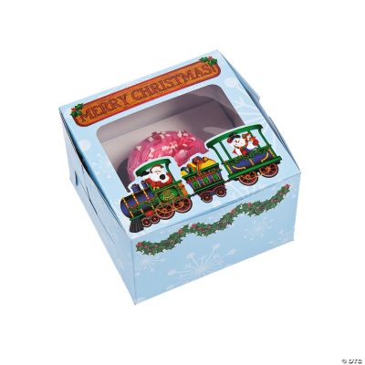 Holiday Train Cupcake Boxes