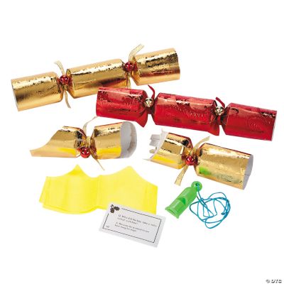 Red & Gold Foil Embossed Crackers
