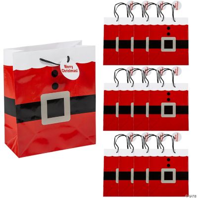 Medium Santa Gift Bags With Gift Tag