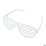White Shutter Glasses - 12 Pc.