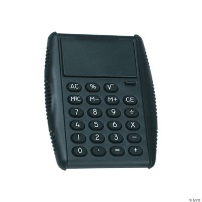 Black Basic Flip Calculator