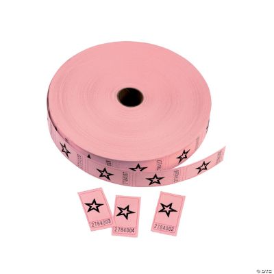 Pink Star Single Roll Tickets