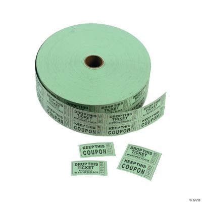 Green Coupon Double Roll Tickets