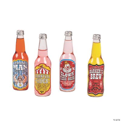 12 Carnival Drink Bottle Labels