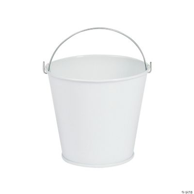 White Pails With Handles