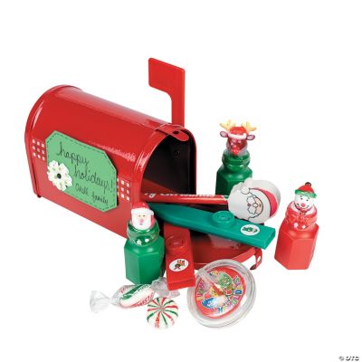 Red Tinplate Mailbox