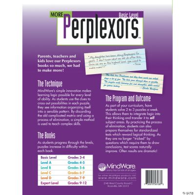 More Perplexors Basic Level, Brainteasers & Puzzles, Logic