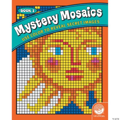 Mystery Mosaics Book 1, Older Adults, Adult Coloring Books Mindware