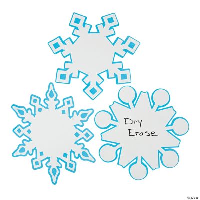 Snowflake Dry Erase Clings