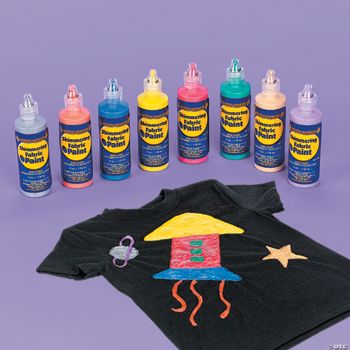 Shimmering Fabric Paint Set