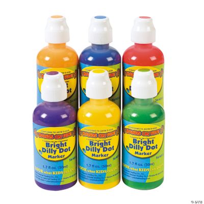 6 Pc. Bright Dilly Dot Markers