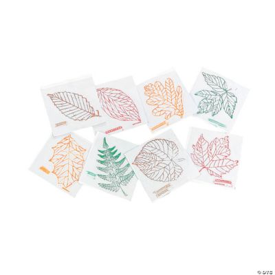 8 Learning Leaves! Rubbing Plates
