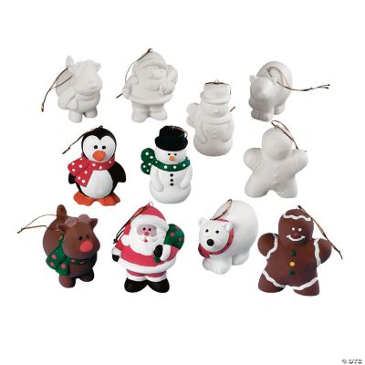 DIY Ceramic Christmas Character Ornaments