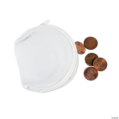 DIY White Coin Purses
