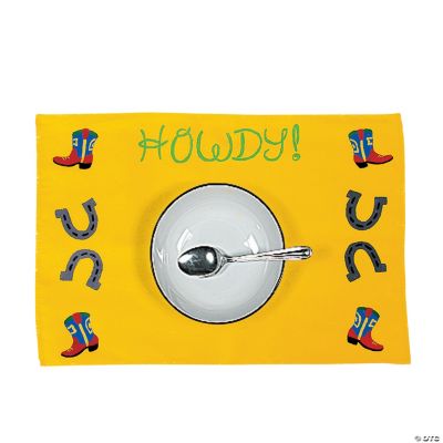 12 Design Your Own! White Place Mats