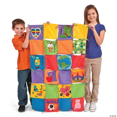 DIY Operation Cooperation Colorful Classroom Quilts