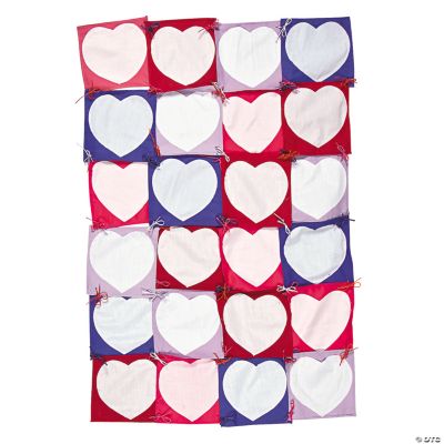 Design Your Own Valentine Heart Pocket Classroom Quilt