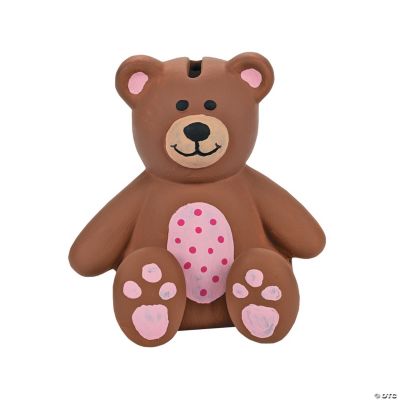 DIY Ceramic Teddy Bear Banks Oriental Trading