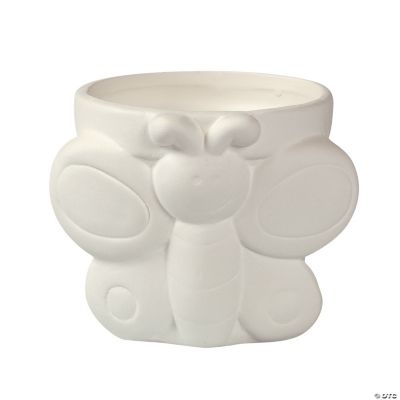 DIY Ceramic Butterfly Flowerpots