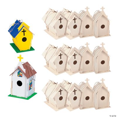 DIY Wood Beautiful Church Birdhouses
