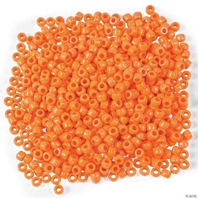 1/2 Lb. Of Orange Pony Beads