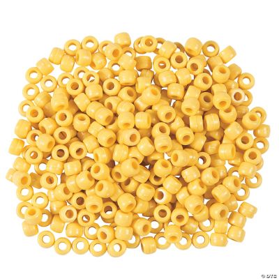 1/2 Lb. Of Yellow Pony Beads