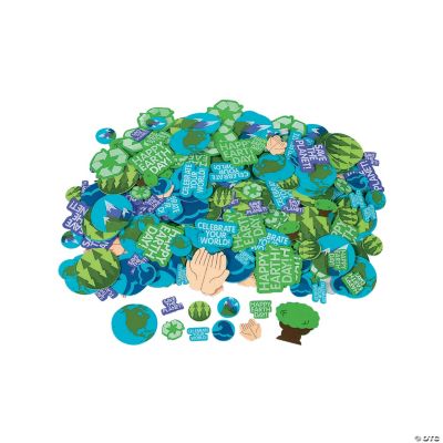 Self-Adhesive Earth Day Shapes