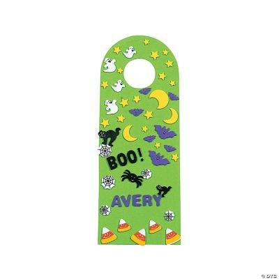 DIY Spooky Halloween Doorknob Hangers