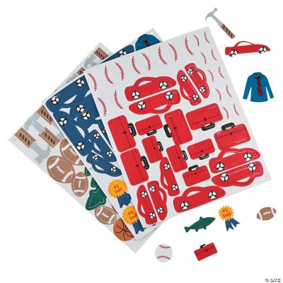 Fabulous Foam Self-Adhesive Dad Shapes