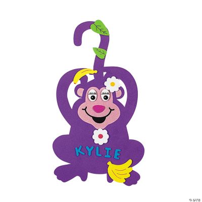 Foam Neon Monkey Doorknob Hangers