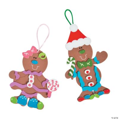 Fabulous Foam Gingerbread Ornaments
