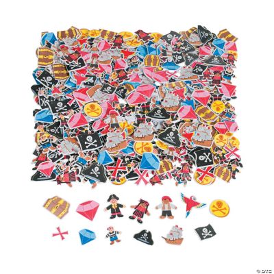 500 Fabulous Foam Self-Adhesive Pirate Shapes