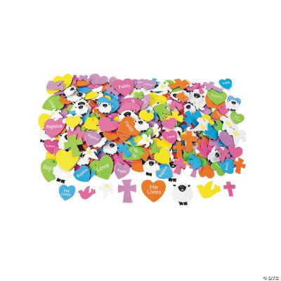 Fabulous Foam Self-Adhesive Easter Faith Shapes