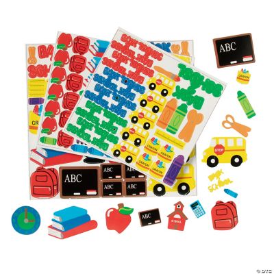 Fabulous Foam Self-Adhesive School Shapes