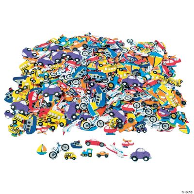Fabulous Foam Self-Adhesive Transportation Shapes
