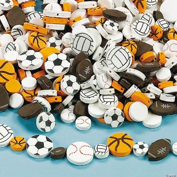 500 Fabulous Foam Sports Bead Assortment