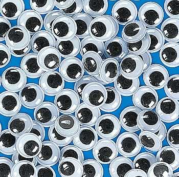 300 Watch Them Wiggle! Giant Black Eyes