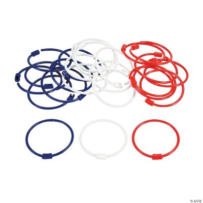 Red, White & Blue Pony Bead Bracelets